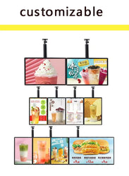 Ultra thin advertising board lightbox wall mounted milk tea shop ordering menu customization price list LED hanging