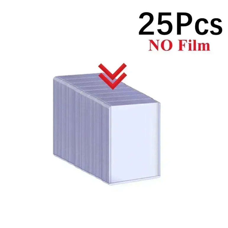 1-50PCS Transparent Korean Kpop Card Sleeve with Protective Film Clear Card Holder Idol Photo Game Card Toploaders Cover 35PT