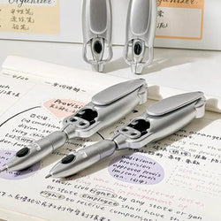 Creative Squid Shaped Folding Ballpoint Pen 0.5mm Black Gel Pen Writing Tools School Student Stationary Office Supplies