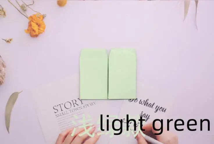 20pc Small 6x9cm Gule Stick Paper Letter Pocket Envelops for Cash Coin Mini Paper Envelopes Bag Small Business Supplies Red