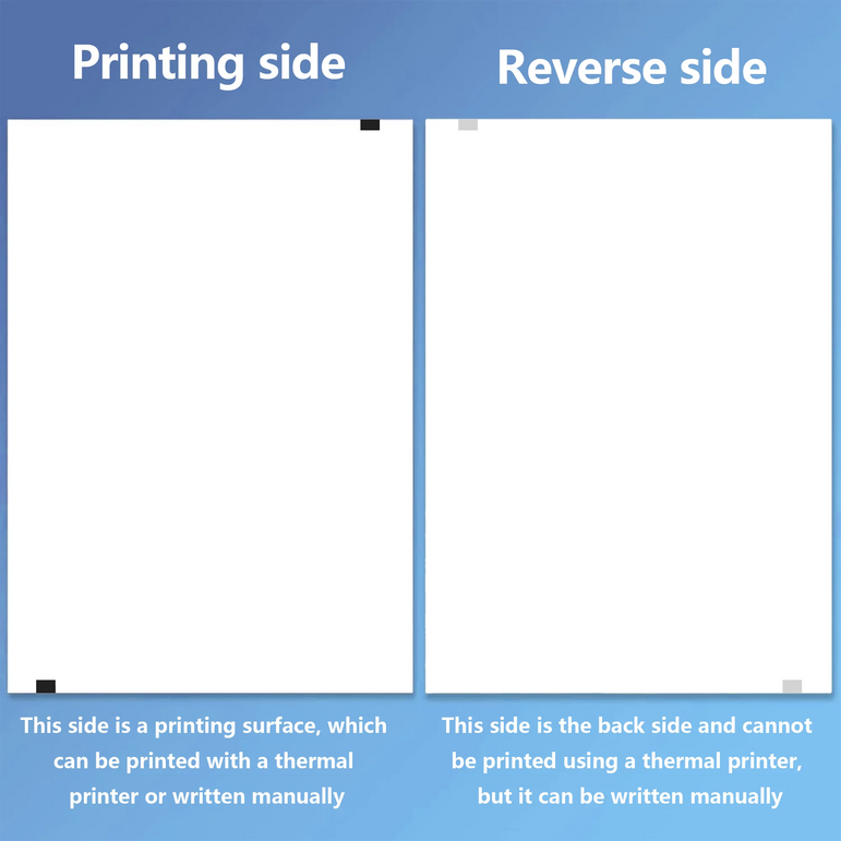 100 Sheets A4 Thermal Paper Printing Paper 210x30mm Suitable For A4 Wireless Bluetooth Thermal Printer Fax Machine Paper