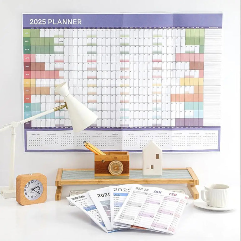 2025 Yearly Wall Calendar Poster 12-Month Annual Yearly Wall Planner 2025 Wall Calendar 2025 Yearly Planner Poster Calendars Jan