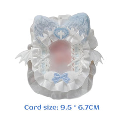 Cute Lace Top Loader Kpop Photo Card Top Loaders Decorating Poca Sleeves Photocard Holder Keychain Toploader Embellishing Idol
