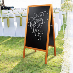 A Board Chalkboard Magnetic Chalkboard Easel Double Sided Wooden Sign Board