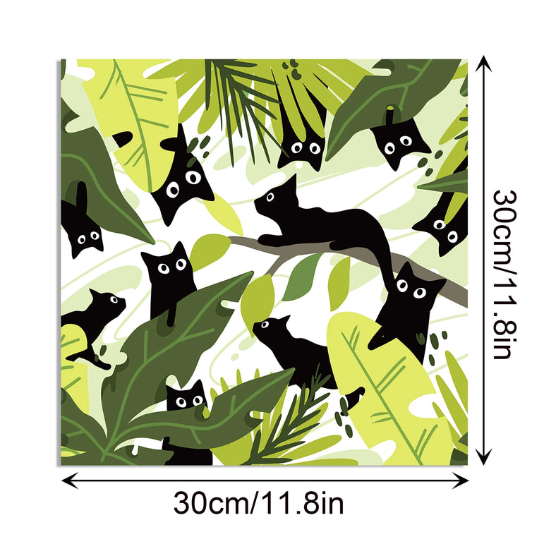 24pcs 30*30cm lovely Cat Scrapbook Craft Paper DIY Craft Paper Art Background Paper Origami Card Making Photo Album Decoration