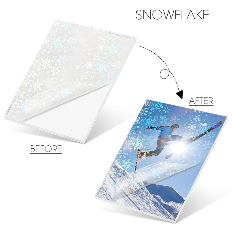 10 Sheets Cold Laminating Film Glossy Transparent Label Sticker Self Adheisve Lamination Film Waterproof Overlay Photo Picture