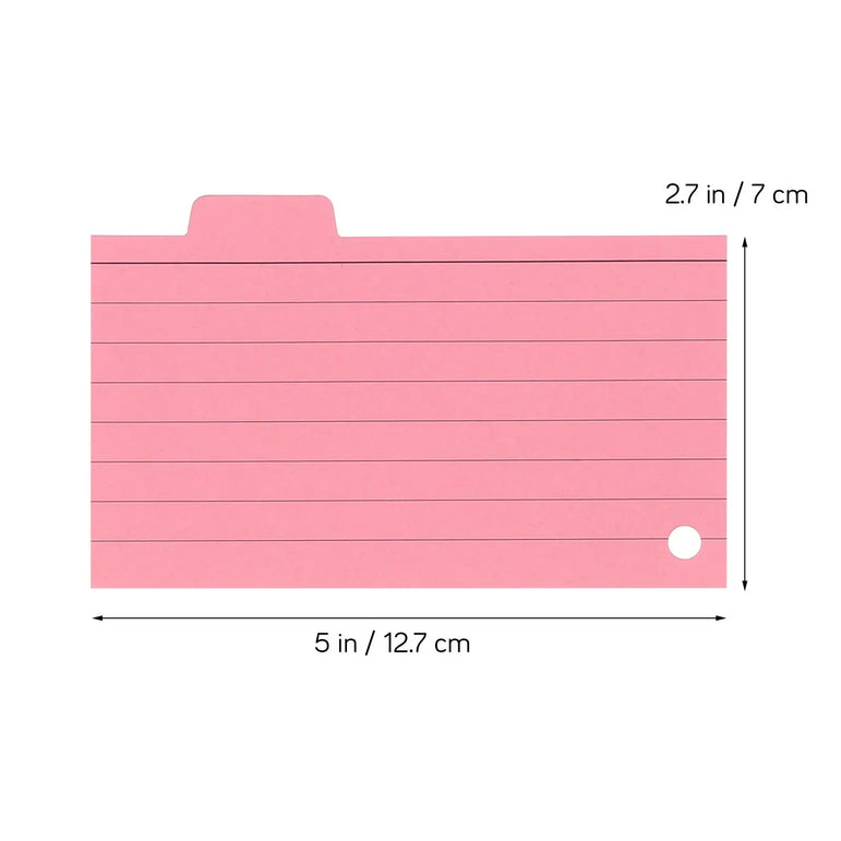300 Sheets Coil Memo Pad Index Cards Colored Lined Rings Study Learning Flash Ruled Notebooks Writing Pads Vocabulary Memory