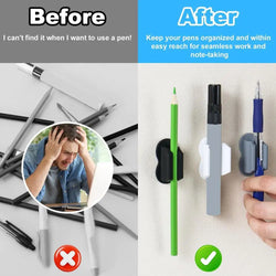 Silicone Pen Holder Self-Adhesive Silicone Pen Clip Desk Pencil Holder Wall Mounted Pencil Clip Ballpoint Pen Pencil Storage Cli