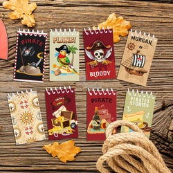 16pcs Football Mermaid Animals Mini Spiral Pocket Notebooks Memo Pad Coil Booklet Notepads For Kids Gifts Party School Diaries