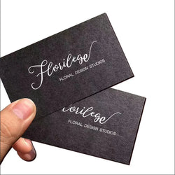 High-end Dusiness Card Customization 500g Dlack Card Paper Business Hot Stamping Free Design Business Card Custom Printing