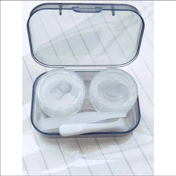 Contact lens storage box set plastic tweezers silicon suction rod set storage set