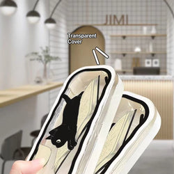 Folding Glasses Case Simple Fashionable Creative Transparent Portable Storage Myopia Glasses Case