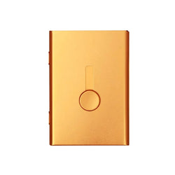 Business Card Holder Hand Push Card Case Bank Card Membership Cards Package Metal Ultra Thin Business Card Box Organizer