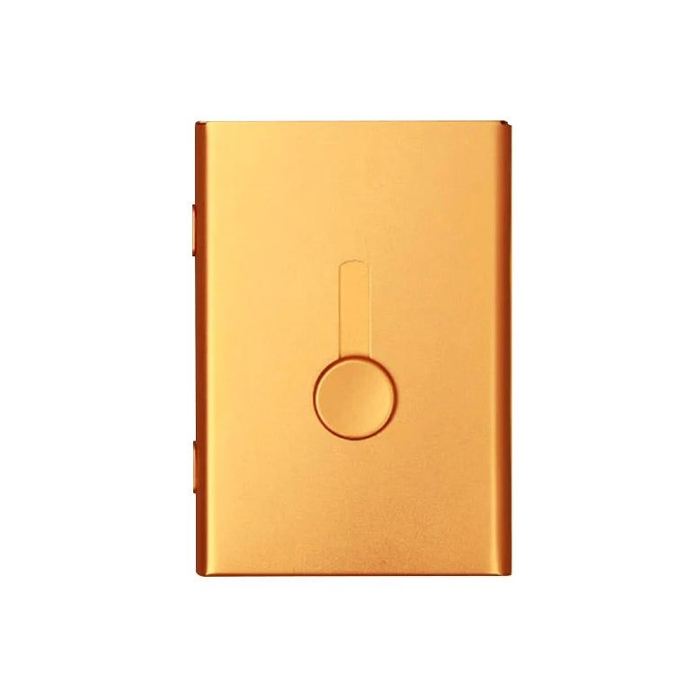 Business Card Holder Hand Push Card Case Bank Card Membership Cards Package Metal Ultra Thin Business Card Box Organizer