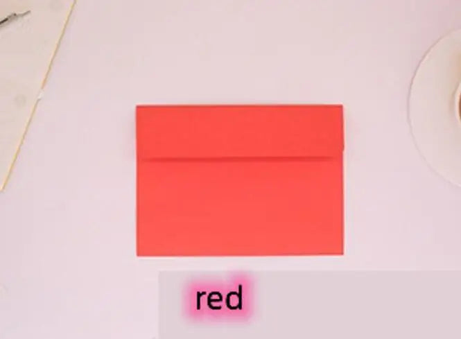10pcs/pack 13.3x18.4cm Red Envelope Kraft Yellow Green Color Letter Paper Envelopes for Gift Photo Bags Packaging