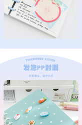 1 Piece of A5 Detachable Mushroom Button Loose-Leaf Book, Creative DIY Thickeneded Foam Pp Cover, 8.2*5.6inch, 100g Thickeneded Paper, 90 Pieces Of/180 Pages with Horizontal Lines, Ladies' Diary, for Gifts, Work, Office and S