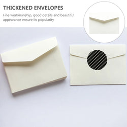 100 Pcs Mini Blank Envelopes Card Storage Bag Paper Envelope Document Holder Business Letter Envelope Money Bag Thickened File