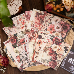 20pcs/lot Memo Pads Material Paper Renaissance Illustrated Scrolls Junk Journal diary Scrapbooking  Background Decoration Paper