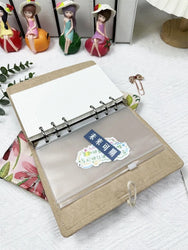 A5 Handcrafted Journal with Embroidered Floral Fabric Cover,Personalized Life Journal,Aesthetic Notebook for Writing & Planning