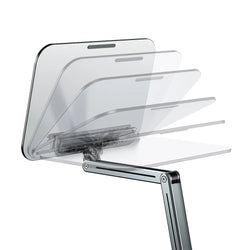 Desk Clamp Book Stand for Reading Adjustable Book Holder Recipe Book Holder for Laptop Tablet Recipe Textbook