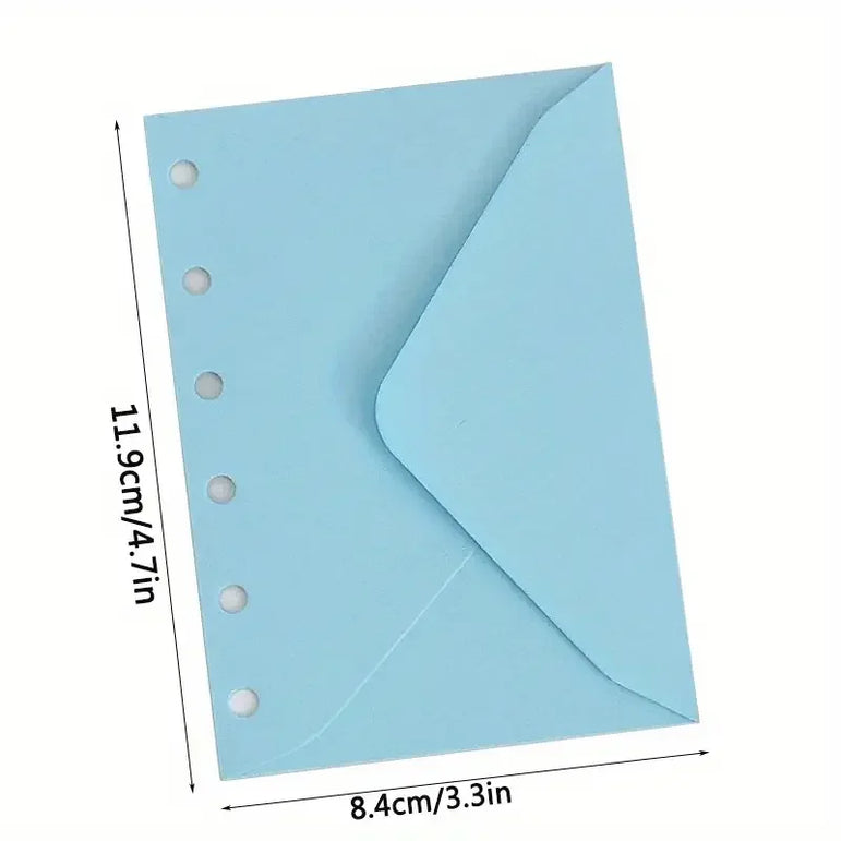 30 pcs A7 binder pocket - no zipper, 6-pole budget envelope and A7 wallet with money and material organization insert