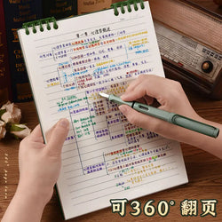 Top Spiral Notebook Horizontal Line 60 Sheets College Spiral Notepad Left-Handed Notebooks for Work School Office Business