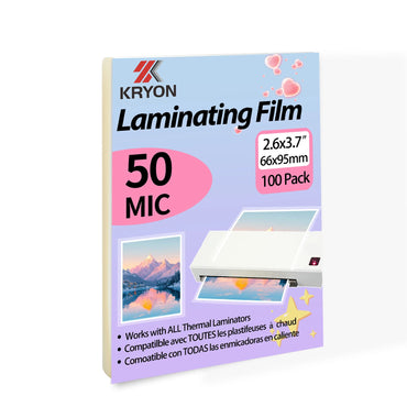 2.6x3.7 Inches 100 Pack Laminating Sheets Thermal Laminating Pouches 50mic Thickness Laminating Film