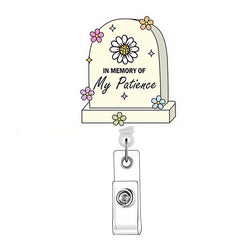 Newest Glitter Acrylic Medical Appliances Hospital Badge Reel Retractable ID Badge Holder With Ordinary Clip Name Holder