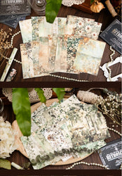20pcs/lot Memo Pads Material Paper Renaissance Illustrated Scrolls Junk Journal diary Scrapbooking  Background Decoration Paper