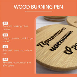 Wood Burning Pen 3 Pieces Wood Markers Wood Burning Tool Wood Burning Kit Wood Stain Markers For Christmas New Year Family