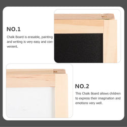 Set Double Sided Whiteboard Chalkboard Kids Sign Signs Easel Writing Stand Board Erasable Standing Wedding Table Message Student