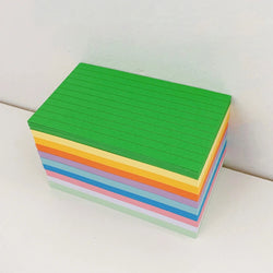 500 Sheets Colored Index Cards Sticky Notes Compact Blank Convenient Graffiti Portable Daily Paper DIY Note Cards Message Supply