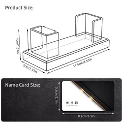 Transparent Acrylic Business Card Holder, Office Business Card Display Stand, 30-40 Business Cards Card Holder For Desk