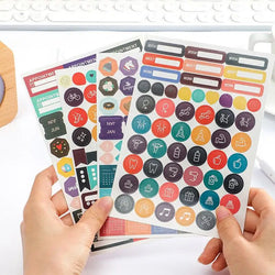 Full Year Wall Calendar 2025 365 Day Poster Calendar Wall Hanging Yearly Planner Thick Paper Calendar With Colored Stickers