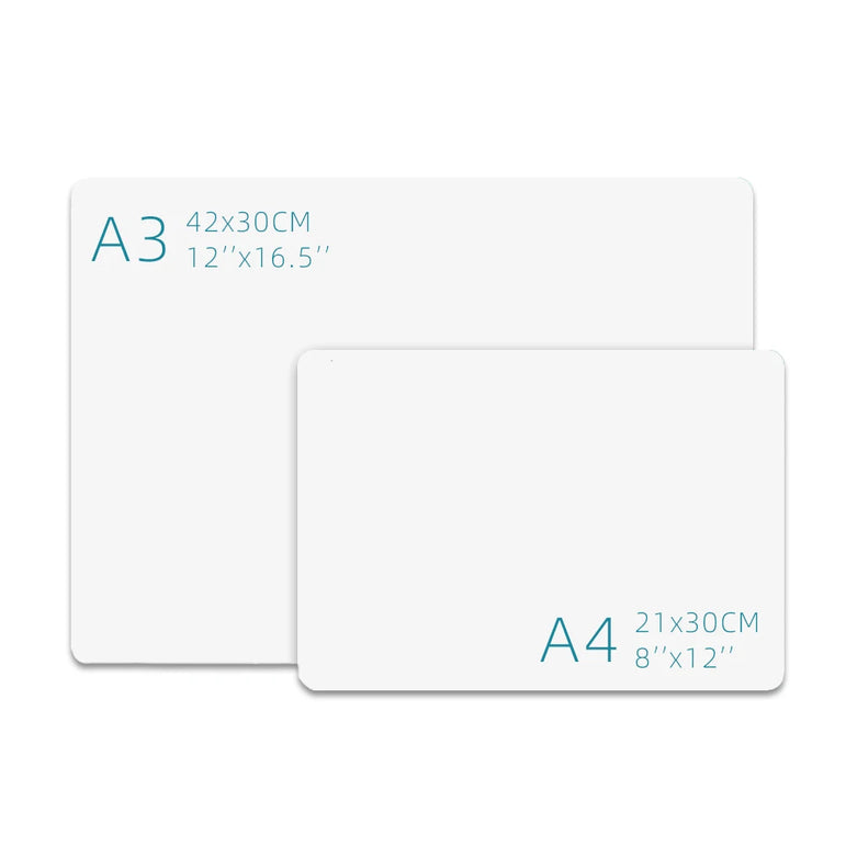 A4/A3 Magnetic Whiteboard Dry Erase White Board Markers Office Home Erasable Flexible Refrigerator Magnet Memo Message Board