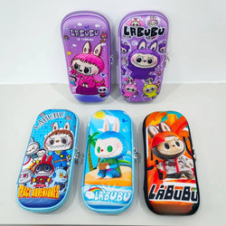 Kawaii 3D multiple anime EVA large-capacity waterproof lightweight student pencil cases, school supplies and stationery bags