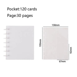 Kpop Photo Album New INS Multi-pockets Loose-leaf Binder 3 Inch Photocard Holder Idol Cards Collect Book Star Chaser