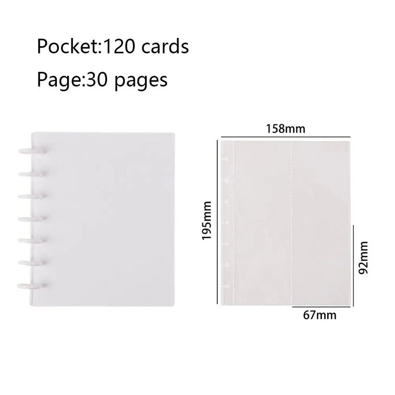 Kpop Photo Album New INS Multi-pockets Loose-leaf Binder 3 Inch Photocard Holder Idol Cards Collect Book Star Chaser