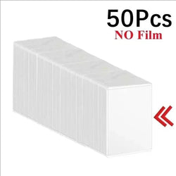 1-50PCS Transparent Korean Kpop Card Sleeve with Protective Film Clear Card Holder Idol Photo Game Card Toploaders Cover 35PT