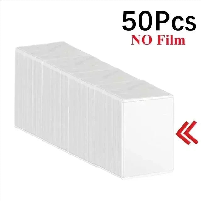 1-50PCS Transparent Korean Kpop Card Sleeve with Protective Film Clear Card Holder Idol Photo Game Card Toploaders Cover 35PT