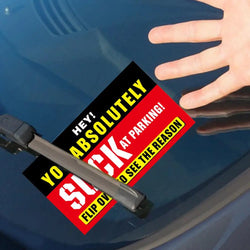 50Pcs Bad Parking Cards You Parked Like An Idiot Cards Bad Parking Cards Funny Parking Violation Bad Cards Multiple Reason