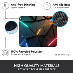 Mouse Pad Desk Pad Extended Mouse Mat 31.5x11.8in Large Computer Keyboard Desk Mat Desk Pad with Non-Slip Base and Stitched Edge