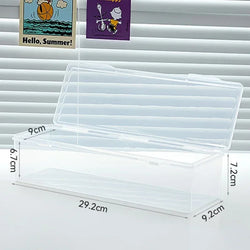 Clear Plastic Compartmentalized Organizer Box Holds 550+ Game Cards Storage Box