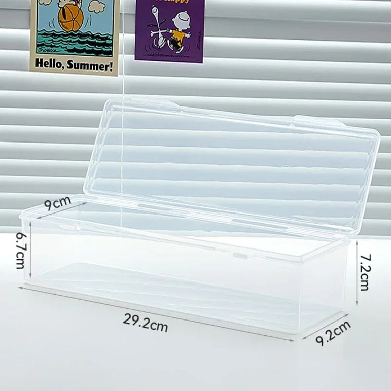 Clear Plastic Compartmentalized Organizer Box Holds 550+ Game Cards Storage Box