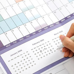 2025 Yearly Wall Calendar Poster 12-Month Annual Yearly Wall Planner 2025 Wall Calendar 2025 Yearly Planner Poster Calendars Jan