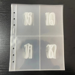 25 Sheets Of 100 Envelopes Save Money Challenge Pre-marked 1-100 Money Bag Cash Filler A5 Ring Adhesive Insertion Replacement