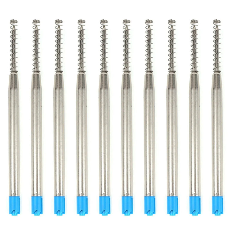 10pcs Ink Pen Point Refill Ballpoint 1mm Medium G2 Refills with Spring