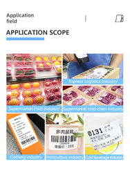 80X50 Adhesive Thermal Label Sticker Paper Waterproof Supermarket Price Blank Label Direct Print Office Print Supplies