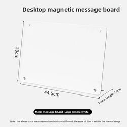 Desktop magnetic large-sized whiteboard, handwritten ironwork sign, coffee shop, standing blackboard billboard