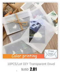 20PCS/Lot Semi-transparent Sulfuric Acid Paper Envelopes For DIY Postcard Card Storage Wedding Invitation Gift Packing